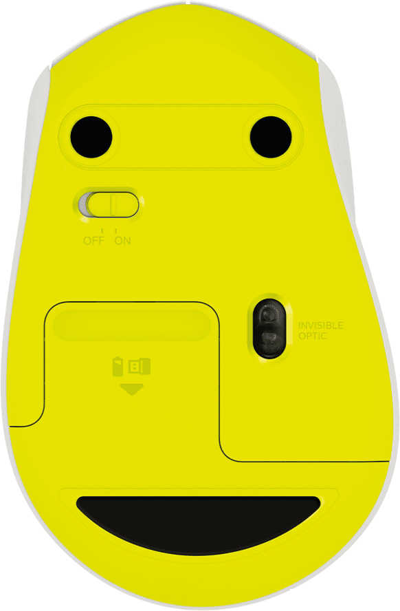 Мышь Logitech M330 Silent Plus (белый/желтый)