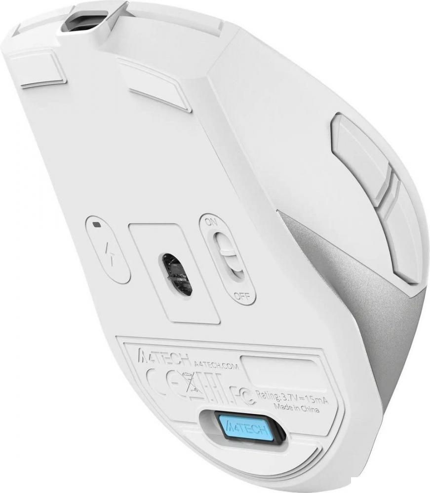 Мышь A4Tech Fstyler FG45CS Air2 (белый/серебристый)