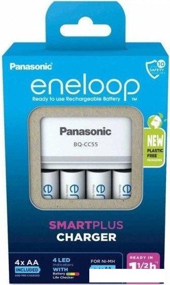 Аккумуляторы + зарядное Panasonic Smart &amp; Quick Charger K-KJ55MCD40E (с аккумуляторами)