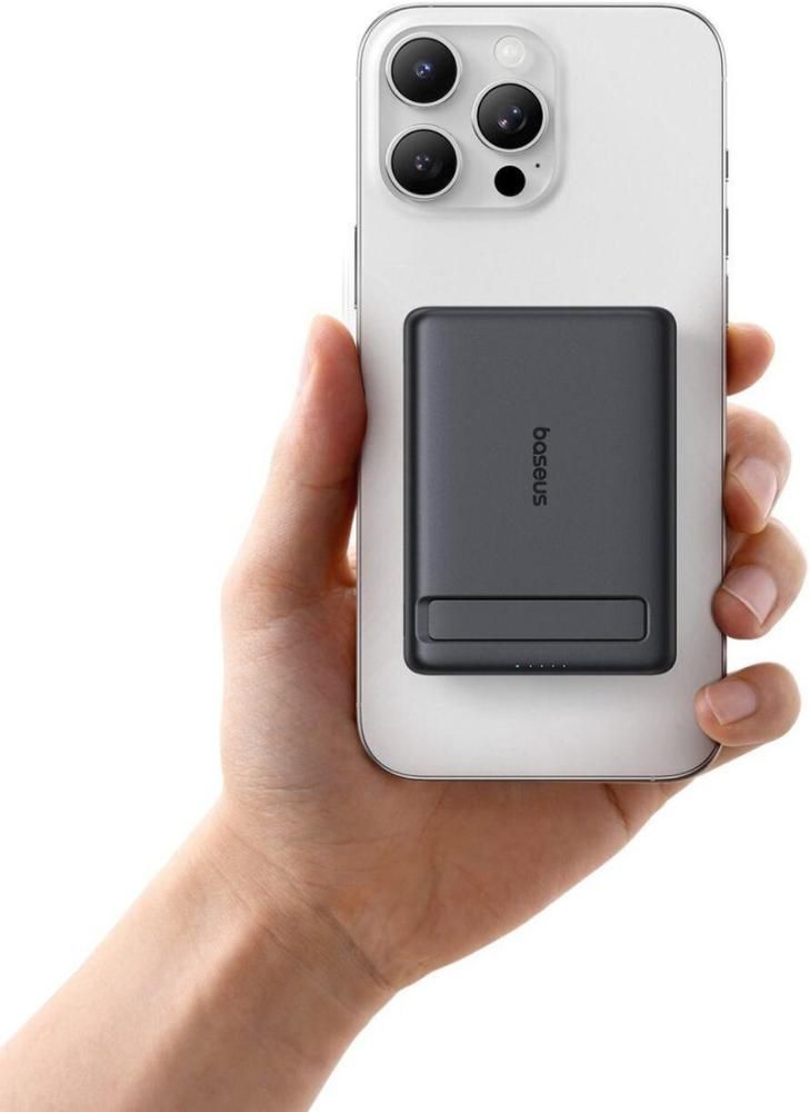 Внешний аккумулятор Baseus PicoGo AM31 Mini Magnetic Power Bank with Stand 20W 5000mAh (черный)