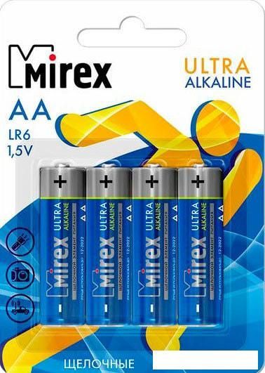 Батарейка Mirex Ultra Alkaline AA 4 шт LR6-E4