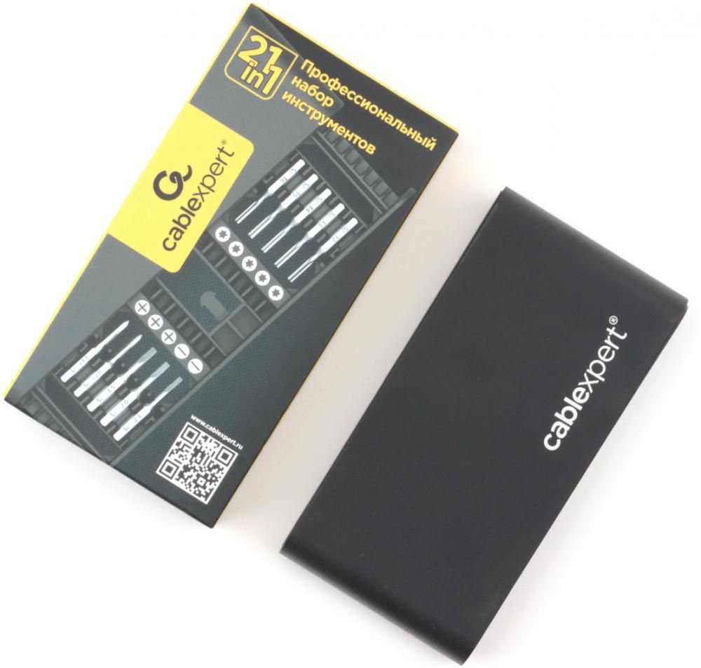 Набор отвертка с битами Cablexpert TK-SD-09R (21 предмет)