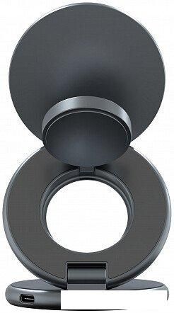 Беспроводное зарядное Magssory Signature Disc Pro для Apple 3 в 1 WCH073 (темно-серый)