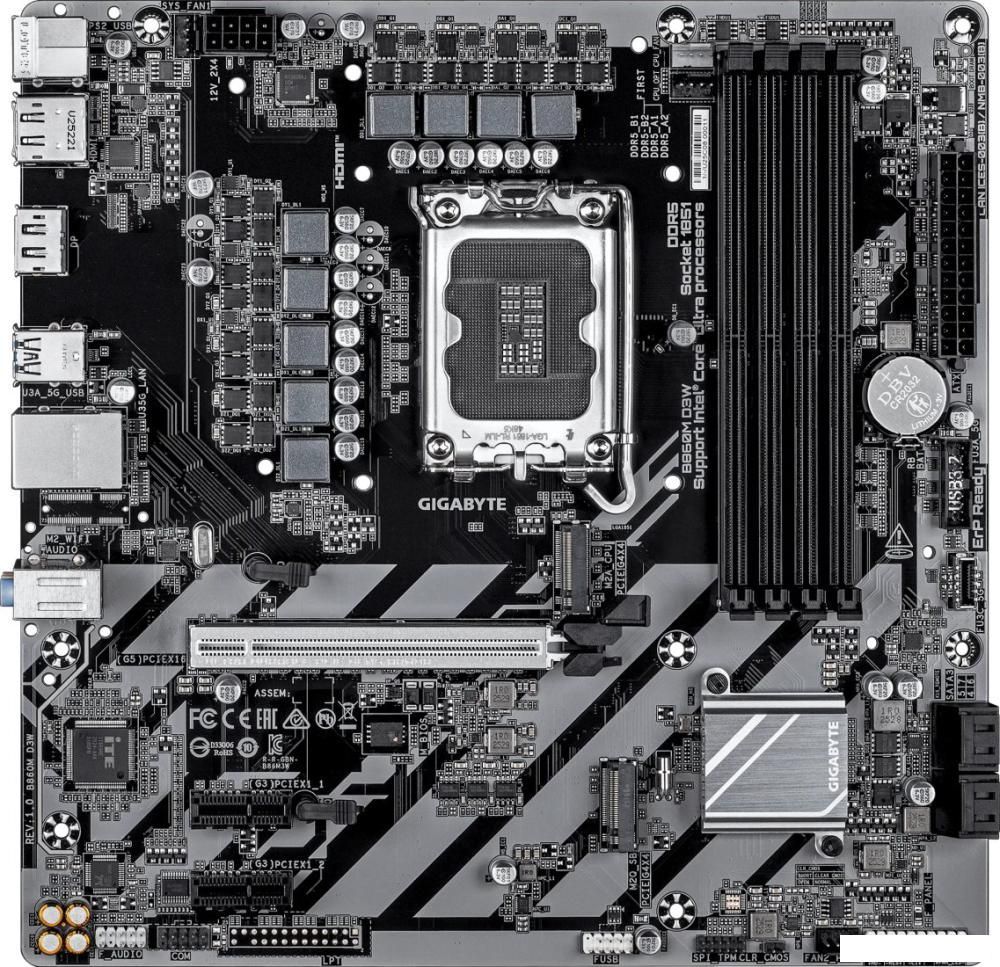 Материнская плата Gigabyte B860M D3W