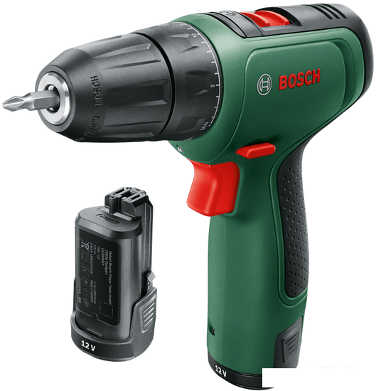 Шуруповерты, гайковерты, электроотвертки Bosch EasyDrill 1200 06039D3007 (с 2-мя АКБ, кейс)