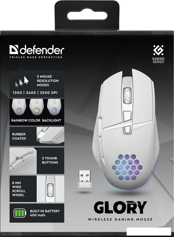 Игровая мышь Defender Glory GM-514 (белый)