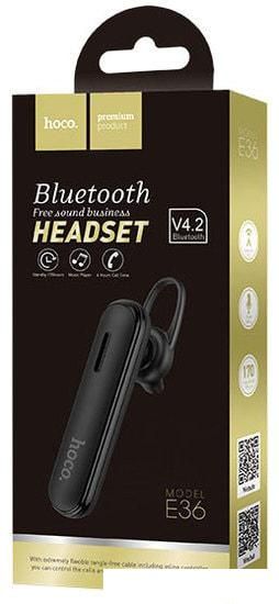 Bluetooth гарнитура Hoco E36 (черный)