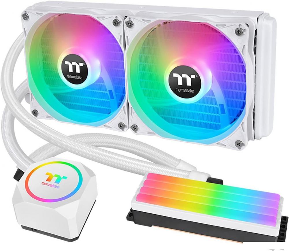 Жидкостное охлаждение для процессора Thermaltake Floe RC240 Snow Edition CL-W330-PL12WT-A