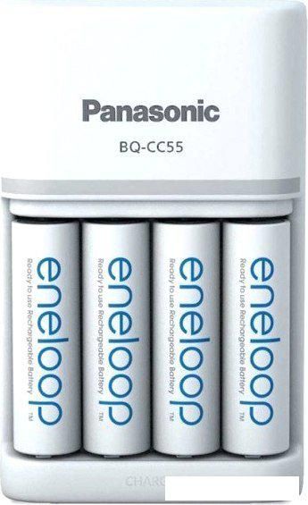 Аккумуляторы + зарядное Panasonic Smart &amp; Quick Charger K-KJ55MCD40E (с аккумуляторами)