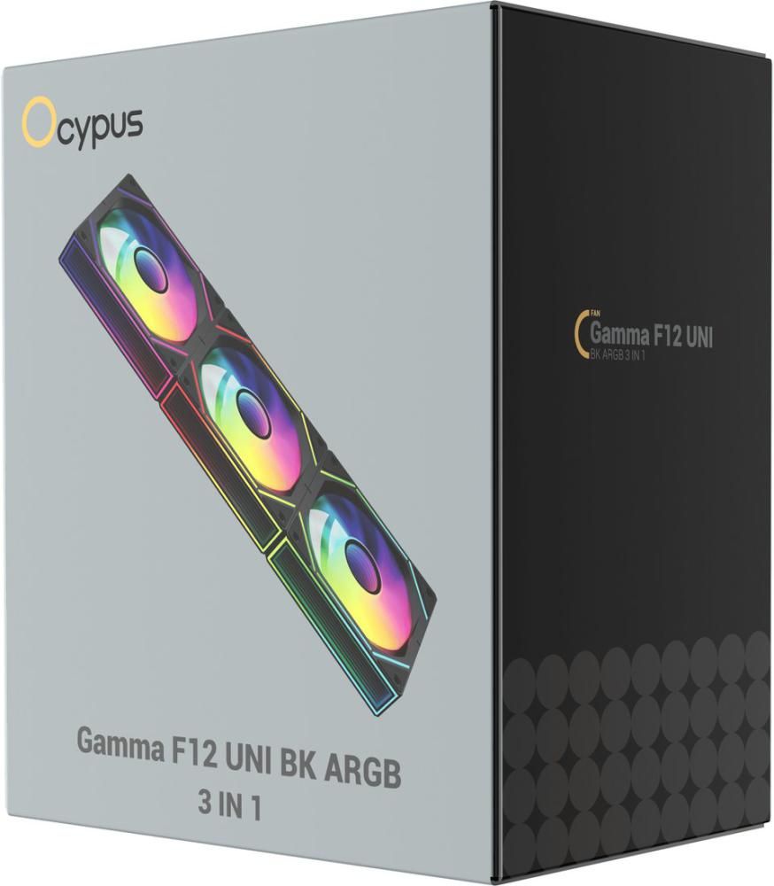 Комплект вентиляторов для корпуса Ocypus Gamma F12 Uni BK ARGB 3IN1