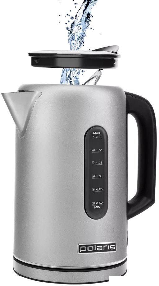 Электрический чайник Polaris PWK 1729CA Water Way Pro (стальной)