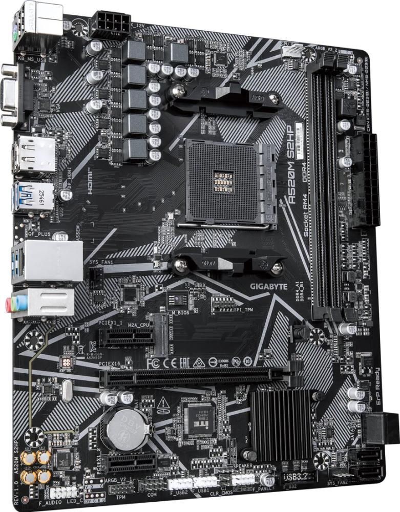 Материнская плата Gigabyte A520M S2HP