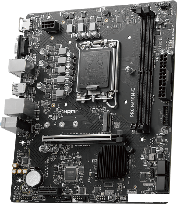 Материнская плата MSI PRO H610M-E