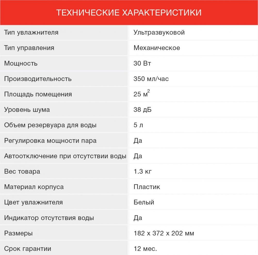 Увлажнитель воздуха StarWind SHC1536