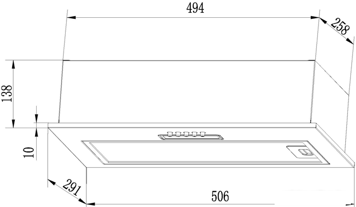 Вытяжки LEX GS Bloc Light 600 (нержавеющая сталь)