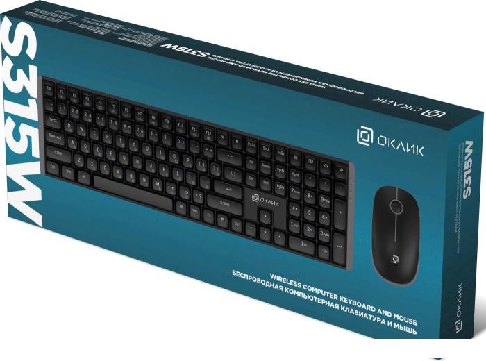 Офисный набор Оклик S315W (черный)