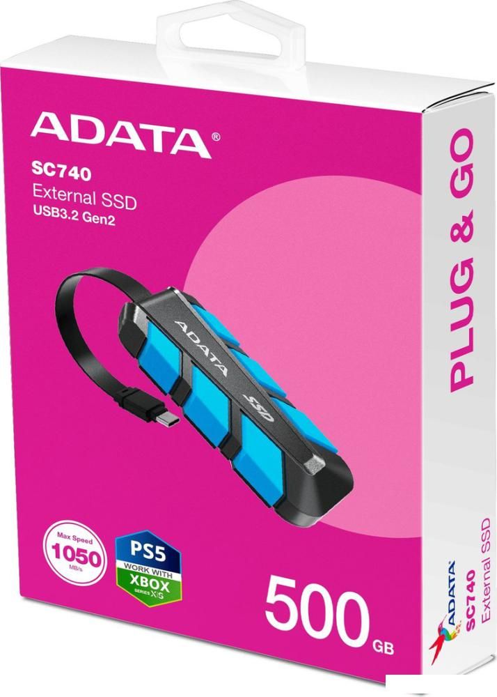 Внешний накопитель ADATA SC740 500GB SC740-500G-CBU