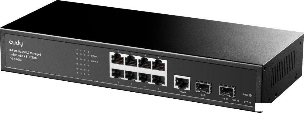 Управляемый коммутатор 2-го уровня Cudy GS2008S2 1.0