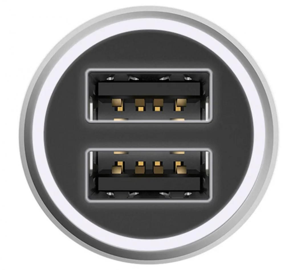 Автомобильное зарядное Xiaomi Mi Dual USB Car Charger QC 3.0 CC02CZM (китайская версия)