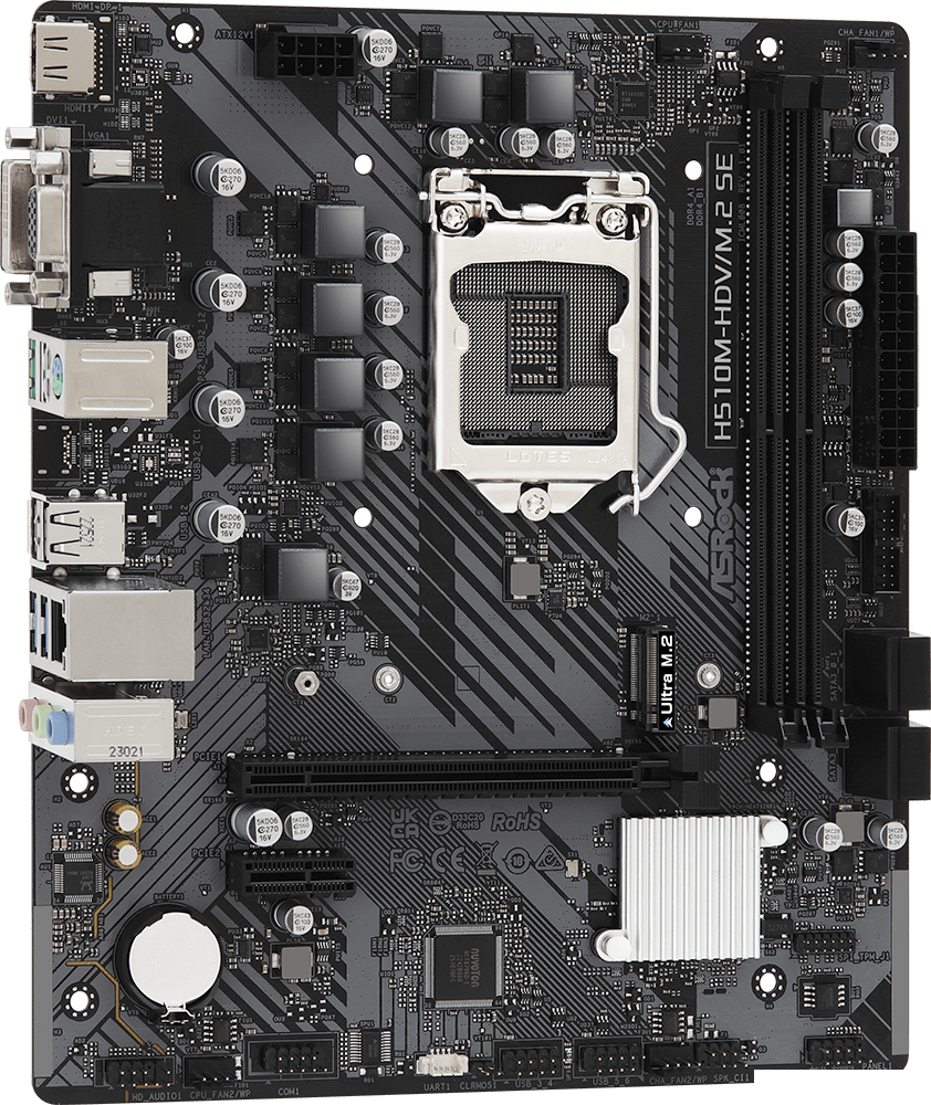 Материнские платы ASRock H510M-HDV/M.2 SE