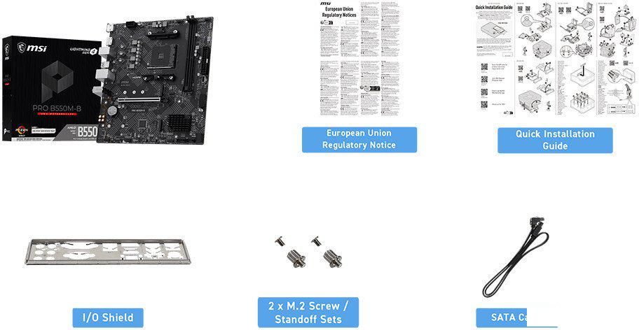 Материнская плата MSI Pro B550M-B
