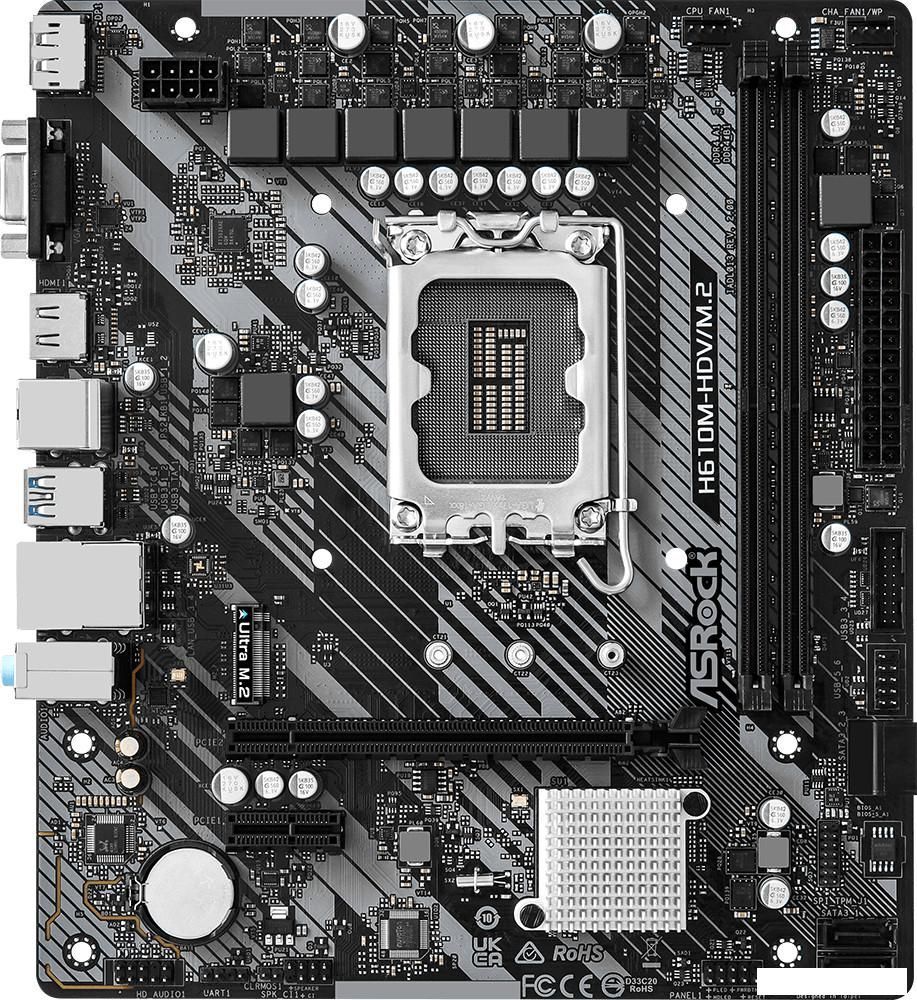 Материнская плата ASRock H610M-HDV/M.2 R2.0