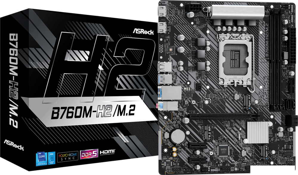 Материнская плата ASRock B760M-H2/M.2