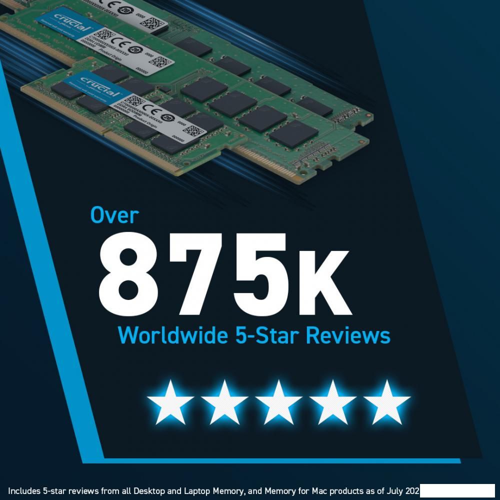 Оперативная память Crucial 16ГБ DDR5 5600 МГц CT16G56C46U5