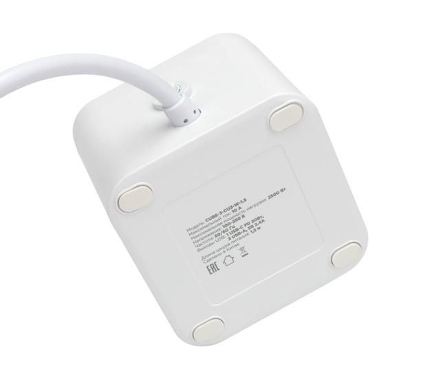 Сетевой фильтр Cablexpert CUBE-3-CU3-W-1.5