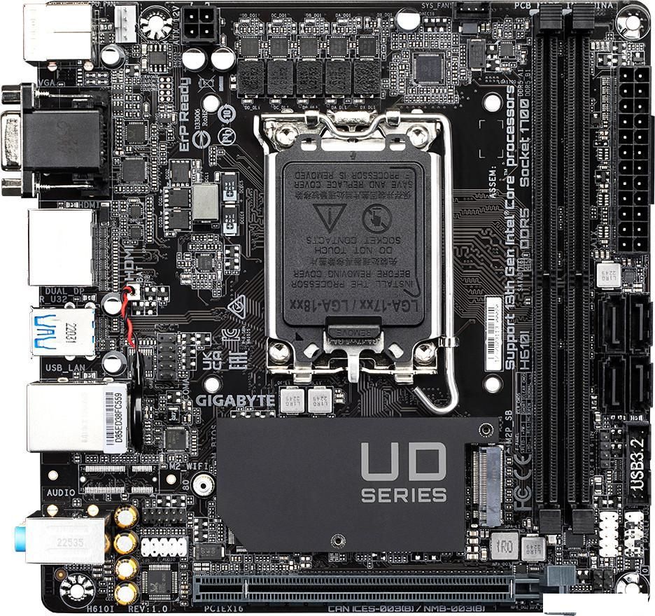 Материнская плата Gigabyte H610I (rev. 1.0)
