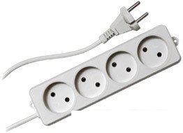 Удлинитель Гарнизон 4 розетки, белый, 2 м (EL-NL4-W-2)