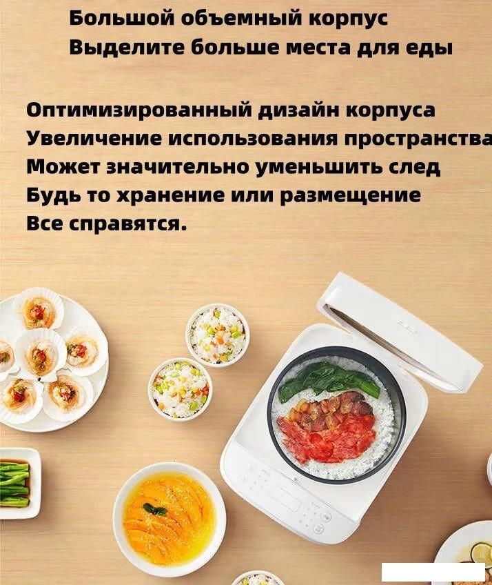 Мультиварка Xiaomi Mijia Rice Cooker C1 3L MDFBZ02ACM (с переходником на евровилку)