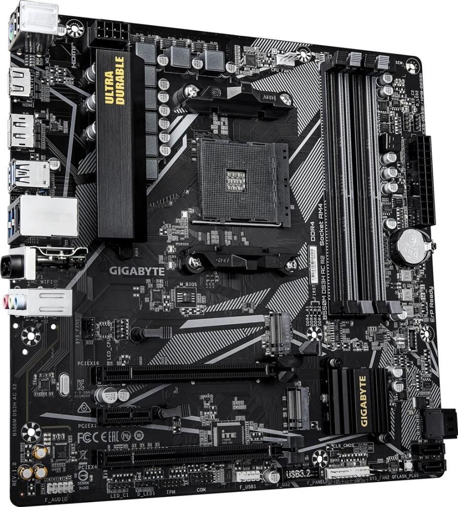 Материнская плата Gigabyte B550M DS3H AC R2