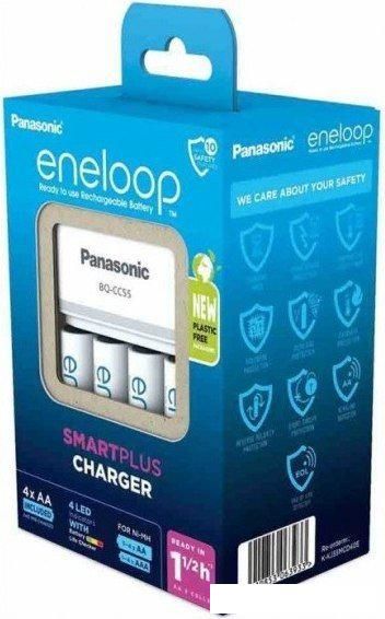 Аккумуляторы + зарядное Panasonic Smart &amp; Quick Charger K-KJ55MCD40E (с аккумуляторами)