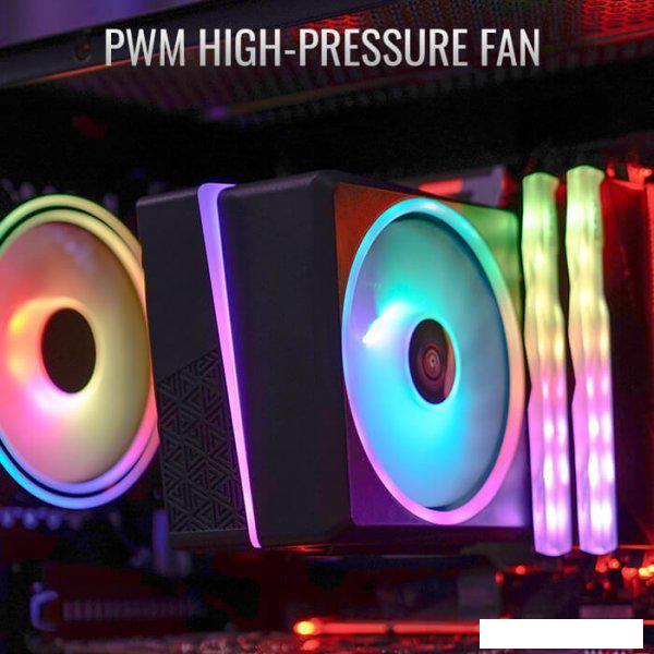 Кулер для процессора AeroCool Cylon 4F WH ARGB PWM 4P