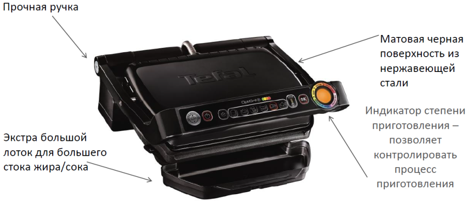 Электрогриль Tefal Optigrill Snacking &amp; Baking GC714834