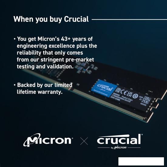 Оперативная память Crucial 32ГБ DDR5 5600 МГц CT32G56C46U5