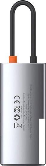 Док-станция Baseus Metal Gleam Series 4 in 1 Multifunctional Type-C CAHUB-CY0G
