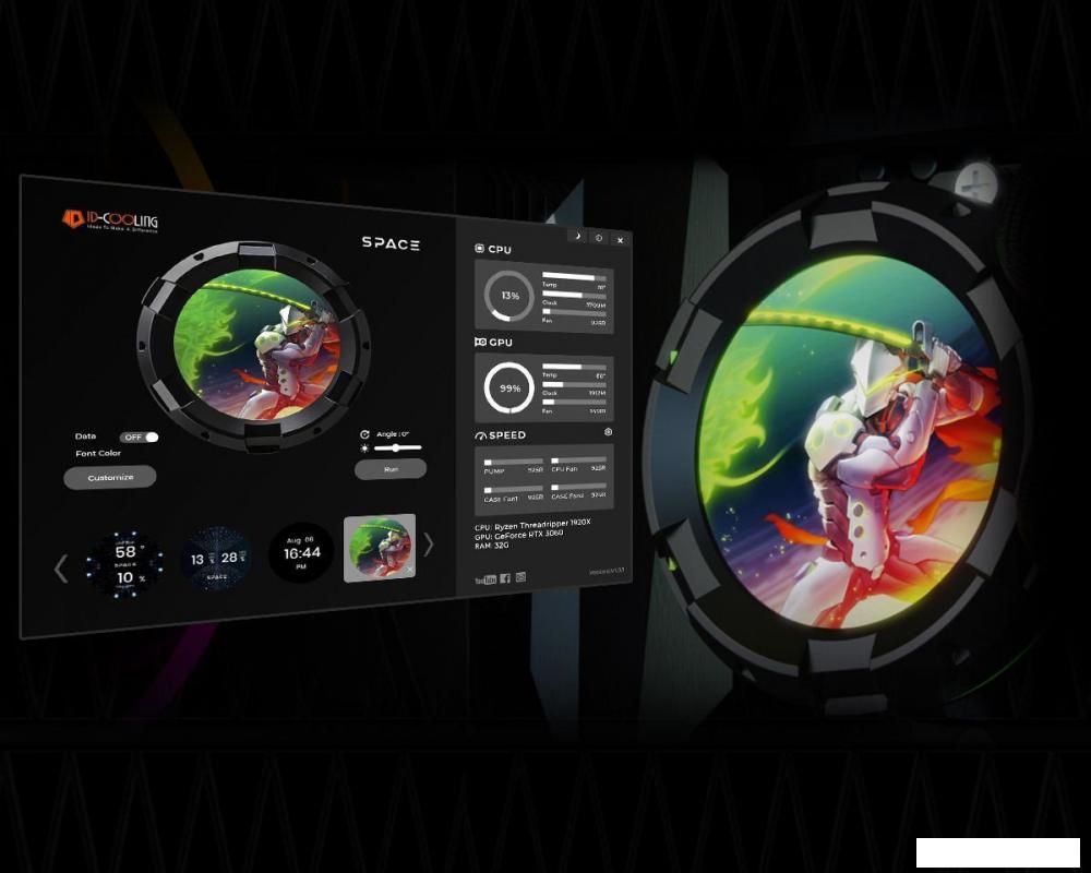 Жидкостное охлаждение для процессора ID-Cooling SL360