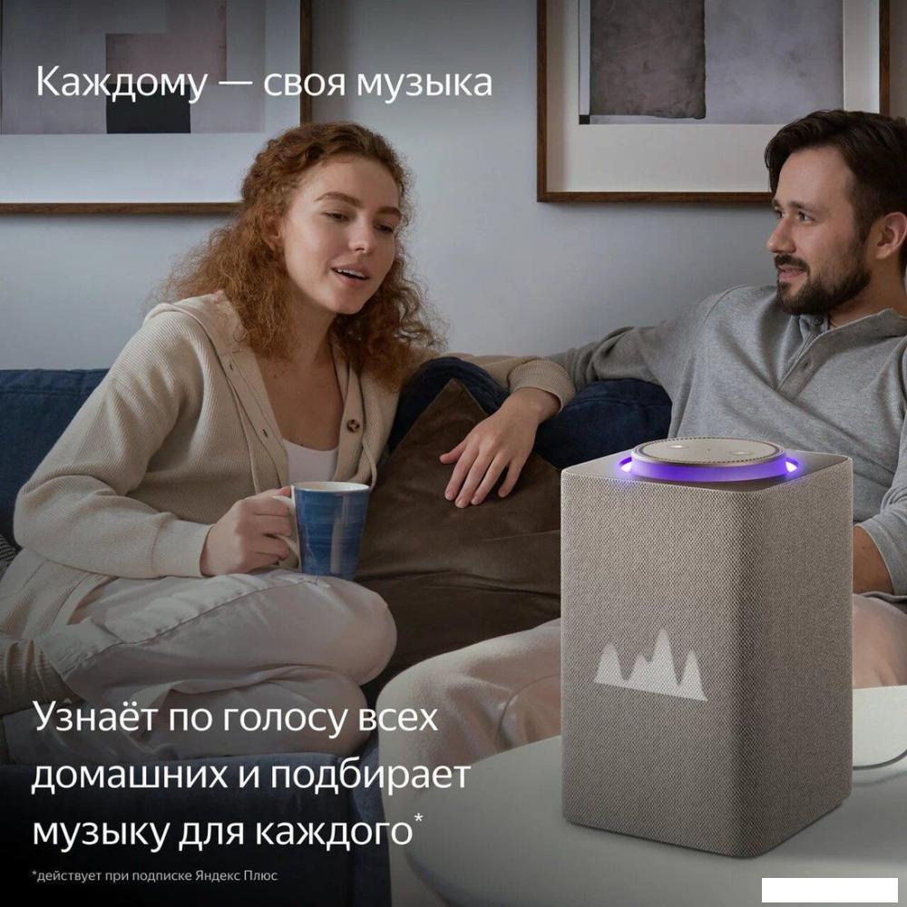 Умная колонка Яндекс Станция Макс (с хабом умного дома Zigbee, бежевый)