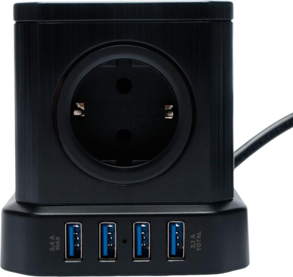 Сетевой фильтр Cablexpert TWR-5-U4-B-3