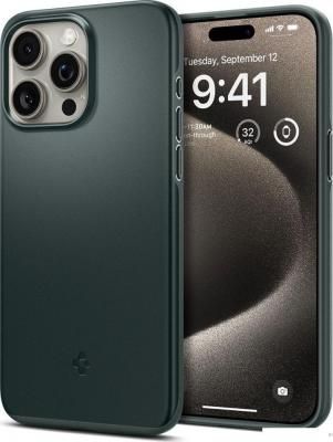 Чехол для телефона Spigen Thin Fit для iPhone 15 Pro Max ACS06548 (зеленый)