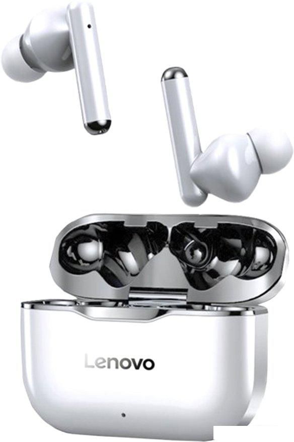 Наушники Lenovo LivePods LP1 (белый/черный)