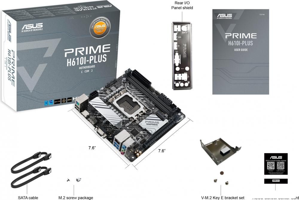 Материнская плата ASUS Prime H610I-PLUS-CSM