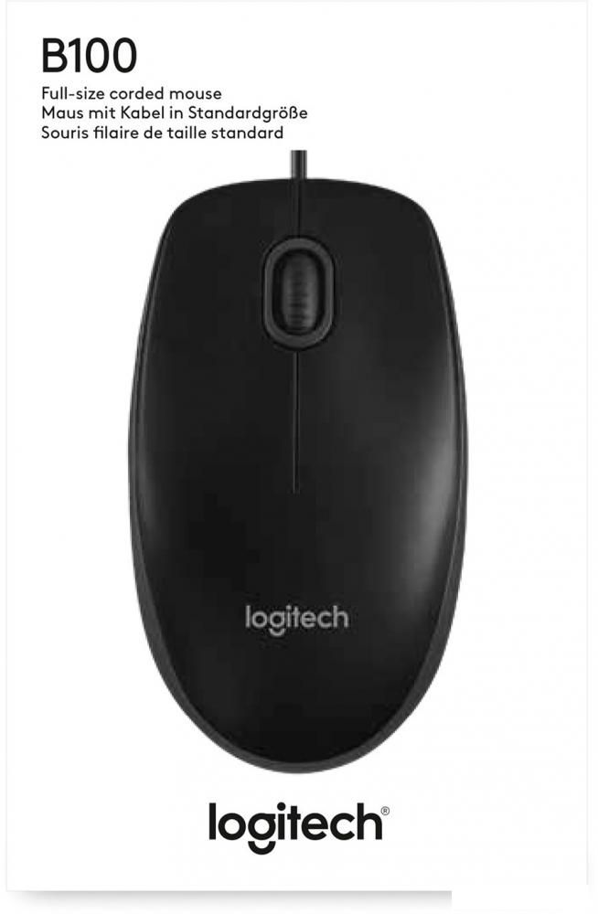 Мышь Logitech B100 (графит)