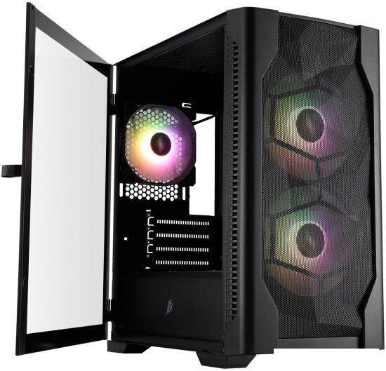 Корпус 1stPlayer D4-M ARGB (черный)