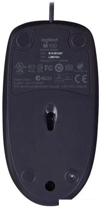 Мышь Logitech B100 (черный)