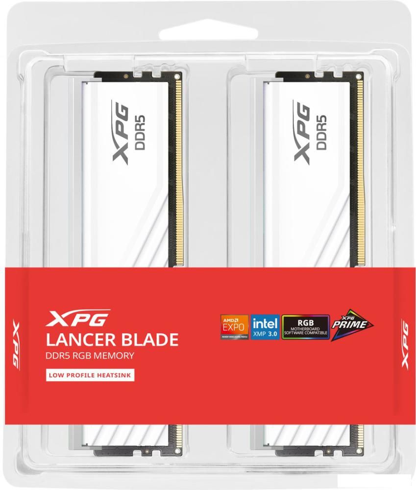 Оперативная память ADATA XPG Lancer Blade RGB 2x16ГБ DDR5 6000 МГц AX5U6000C3616G-DTLABRWH