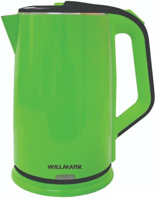Электрочайники и термопоты Willmark WEK-2012PS (зеленый/черный)
