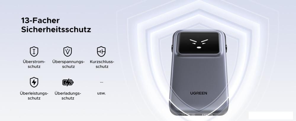 Внешний аккумулятор Ugreen PB511 10000mAh (серый)